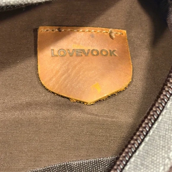 LoveVook Men's Sling Gray Canvas Convertible Backpack Unisex Daypack